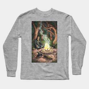 Everyday Witch Tarot - The Hermit Long Sleeve T-Shirt